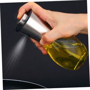Pulvérisateur d'huile d'olive en acier inoxydable pour la cuisson, flacon pulvérisateur d'huile en verre de 200 ml pour friteuse à air, barbecue, salade, outils pour une alimentation saine - Product Image 4