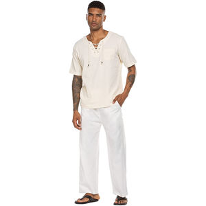 <span class=keywords><strong>Pantalones</strong></span> <span class=keywords><strong>de</strong></span> <span class=keywords><strong>Hombre</strong></span> Shinesia, Talla Grande, Lino, Cintura Elástica, Sueltos, Finos, Transpirables, Suaves, Casuales <span class=keywords><strong>de</strong></span> Playa, Personalizados OEM - Product Image 6