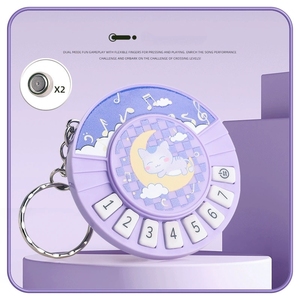 Wholesale Cartoon Mini <b>Keyring</b> Portable 7‑tone Playable Electronic Keyboard Toy For Children Backpack Hanging <b>Charm</b> Gift - Product Image 6
