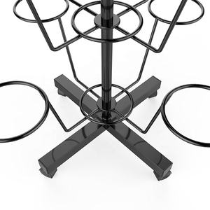 7-Tier 35 Chapeau Rotatif Présentoir Au Sol Debout Chapeau Racks Chapeaux En Métal Au Détail Chapeau Affichage avec Roues - Product Image 6