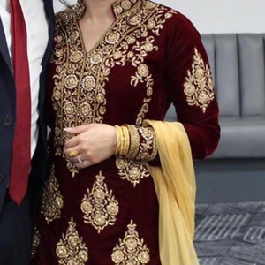 Elegant-Designer-Indian/Pakistani Beautiful embroidery work on kurta, lehenga dress for party/Wedding wear -2020 - Product Image 1