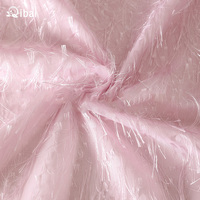 Qibai Simple plume frange mousseline jacquard tissu léger vers le bas rond petit parfum bouquet emballage