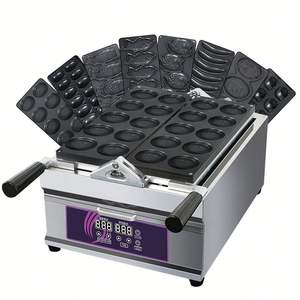 2024 numérique 8 en 1 oeuf/poisson/banane/ours modèle/forme de pièce de monnaie/bouche ouverte/fermée forme de poisson gaufrier Machine - Product Image 5