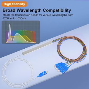 Divisor PLC de Fibra Óptica Tipo Mini <span class=keywords><strong>SC</strong></span> UPC Multicolor de 0.9 MM para Proyecto FTTH KEXINT - Product Image 2