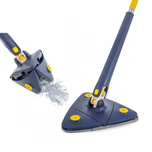 2023 New Telescopic 360 Rotatable Adjustable Cleaning Mop Triangle Rotatable Floor Mop