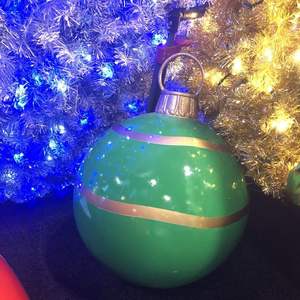 All'aperto Gigante Rossa In Fibra di vetro di Natale Palla Palline Di Natale per la decorazione di natale - Product Image 6