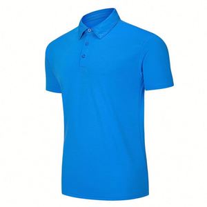 Design Simple Elastic Men's Gym for Polo Shirt Slim Fit High Quality 100% Cotton Sport for Polo Shirts Blank Design - Product Image 5