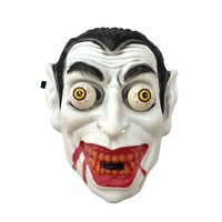 Masque de vampire effrayant avec yeux qui sortent, masque intégral Dracula pour Halloween, pour adultes, cosplay, maison hantée, accessoires de déguisement