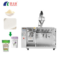 Machine de remplissage automatique à vis sans fin pour amidon de blé et poudre de tapioca, avec fonctions de pesage, remplissage et scellage pour sachets Doypack préformés
