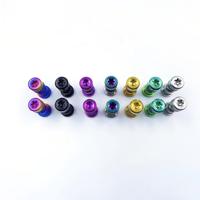 Vis de fixation en alliage de titane JNUnitedMetal M5*18 avec rondelles pour vélos de montagne et de route GR5, jeu de vis de fixation à verrouillage