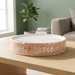 Elegant Handmade Eco-Friendly Mother Pearl Cake Stand for Middle East Ramadan Dessert Presentation Table Decor Gift Use Vietnam - Product Image 3