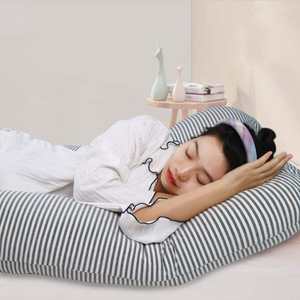 Oreiller de grossesse en forme de U personnalisable avec housse amovible, soutien complet du corps pendant la maternité, emballage compressé OEM/ODM - Product Image 6