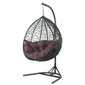 Vendita calda giocattolo sportivo pieghevole in Rattan sedia a dondolo in corda KD cartella Patio uovo amaca sedia in plastica resistente sedia appesa - Product Image 1
