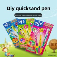 Kit de fabrication de stylos à sable mouvant magique DIY, jouet éducatif STEM transfrontalier pour parents et enfants, ensemble d'usine en plastique, 14+ ans, sans piles