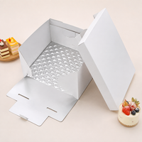 Boîte à gâteau personnalisée de qualité alimentaire RDY avec doublure en aluminium, boîte d'emballage jetable pour pâtisserie, pour gâteau, dessert