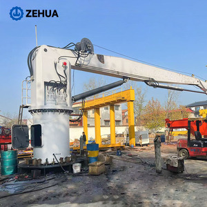 รอกเครนเรือ Zehua ขนาด 5 ตัน เครนไฮดรอลิกสำหรับเรือเดินสมุทร เครนมินิสำหรับเรือ - Product Image 1
