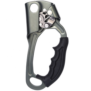latest high quality CE UIAA 7075 aluminium left and right hand ascender for work at height climbing