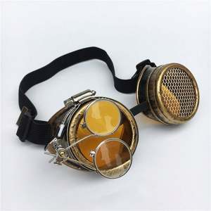 Gafas de Malla Monoculares Retro de Moda 2019 al por Mayor Baratas de Fábrica, Gafas de Aumento para Cosplay, Gafas Steampunk Góticas - Product Image 2