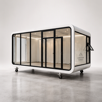 Cabine portable personnalisée en forme de pomme, magasin de proximité modulaire préfabriqué, maison mobile au design moderne