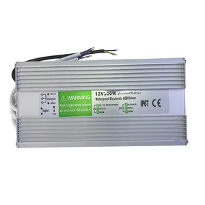 Smps LED 24V DC 12V 60W 120W 200W 300W 400W 33a exterior impermeable IP67 tira led uso controlador de fuente de alimentación conmutada