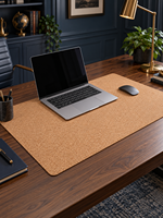 Tapis de bureau en liège, tapis de table de bureau, tapis d'ordinateur portable naturel, imperméable, antidérapant pour la maison, le bureau, le travail sur ordinateur