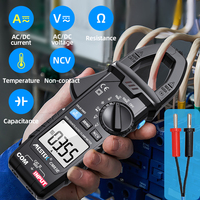 Multimètre numérique Mestek CM83E pour la mesure de la température, de la résistance, de la capacité, du courant AC/DC 600A, sans contact, avec fonction de maintien des données, pince ampèremétrique