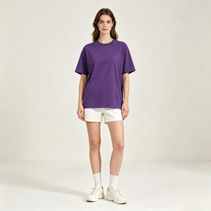 T-shirt en coton peigné 100% de haute qualité 230g, <span class=keywords><strong>prix</strong></span> d'usine, fabricant, impression de logo personnalisé, t-shirt uni unisexe pour femmes et hommes - Product Image 5