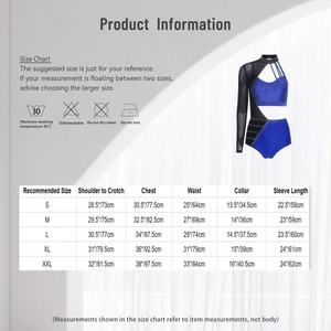 Maillot de Gimnasia para Mujer, Traje de una Pieza, para Patinaje Artístico, Tango, Danza Latina, Cha-Cha, Rumba, Samba - Product Image 6