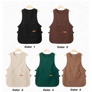 Grembiule da <span class=keywords><strong>cucina</strong></span> in cotone da uomo con Logo personalizzato accessori da <span class=keywords><strong>cucina</strong></span> personalizzati <span class=keywords><strong>per</strong></span> il ristorante Bar uniforme da cameriere - Product Image 3