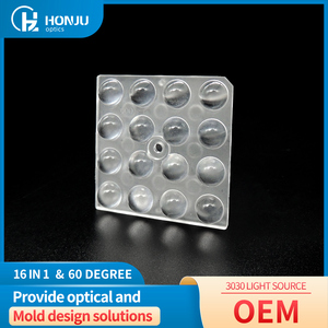 Lentille optique à 60 degrés 5050 LED, module PC lampadaire, lentille moule, lentilles et réflecteurs LED haut de gamme - Product Image 4