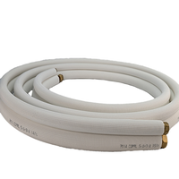 Kit de conduites en cuivre isolées en PE blanc pour système split de climatisation