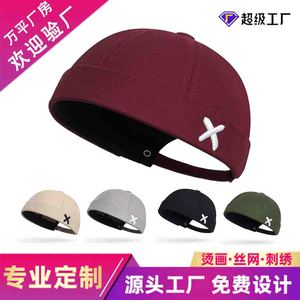 Versatile Embroidered Adjustable Melon Hat Unisex Breathable Polyester Four Seasons Hip Hop Tang Style Cap - Product Image 5