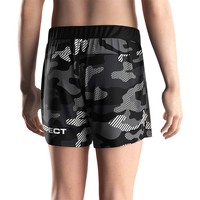 Celana Pendek Olahraga Pria Dry-Fit Sublimasi Custom, Pinggang Elastis, untuk Lari dan Gym
