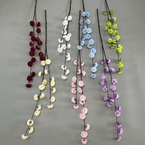 Fleurs artificielles en soie Pingping multicolores à longues tiges pour décorations murales de mariage et arrangements floraux - Product Image 3