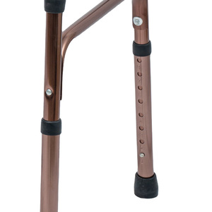 Aide à la marche pliable en alliage d'aluminium réglable en hauteur Keyi pour personnes âgées, canne à quatre pieds anti-chute avec support renforcé - Product Image 1