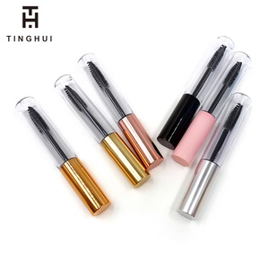 Envase de Rímel Transparente de 10 ml con Tapa Plateada Dorada Rosa, Tubo Vacío para Rímel con Cepillo - Product Image 4