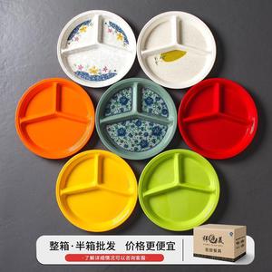 Platos de melamina Xiangyuan rectangulares con 3 o 4 compartimentos, juego de platos para comida, para uso en hoteles, restaurantes y comedores. - Product Image 3