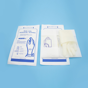 Gants chirurgicaux stériles jetables Sécurité-caractéristique pour les hôpitaux <span class=keywords><strong>de</strong></span> cliniques dentaires Gants d'opération chirurgicale stérilisés pour des cliniques - Product Image 1