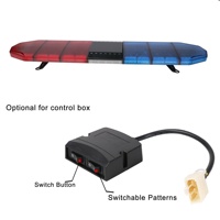 Barra de luz estroboscópica para techo de advertencia de seguridad de vehículos de emergencia LED, luz de ambulancia roja/azul, barra de luz de emergencia