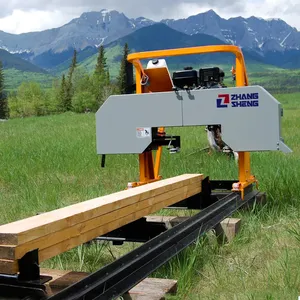 Billige scierie mobile tragbare Sägewerk Holzsäge maschine mit Wagen