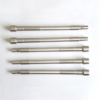 Tige longue en acier inoxydable sur mesure, à section étagée, usinée CNC suisse, pour moteur, pompe, actionneur, robotique, électronique