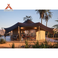 Tente de glamping double safari en toile imperméable PVDF Kawagebo Kamp (KK) Wild Luxury Four Season pour fêtes et événements