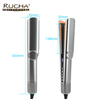RUCHA Lisseur et sèche-cheveux haute vitesse 1300W avec protection contre la surchauffe et réglage de la température