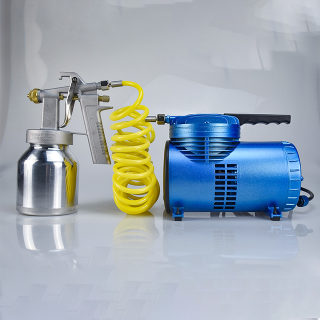 Mini Spraying Air Compressor Kit and High Pressure Airbrush Airbrush Model Paint Set With Compressor for Hobby