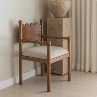 Fauteuil en bois de bouleau massif de style français moderne et luxueux JP pour salle à manger, maison, hôtel, bar à domicile