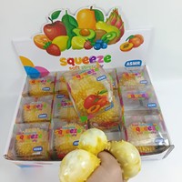 Balle à presser en argile Durian, jouet anti-stress miniature fait main, fruit simulé au son craquant, à remontée lente