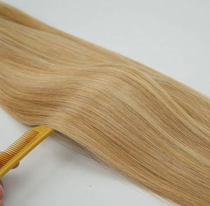 Queue de cheval 100% cheveux vierges brésiliens, personnalisée, pré-collée, bouclée crépue, couleur balayage blonde, 100g par pièce, haute qualité - Product Image 2