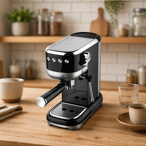 Machine à expresso électrique <span class=keywords><strong>italienne</strong></span> semi-automatique 1350W, mousseur à lait domestique, design compact, pression 20 bars, contrôle de la température - Product Image 6