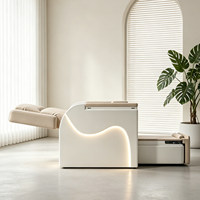 Fauteuil de pédicure électrique multifonctionnel pour salon de manucure, extension de cils, soin des pieds, avec bain de pieds massant à remous