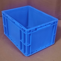Conteneur en plastique HDPE vierge, long, norme européenne, empilable, caisse logistique pour la manutention compatible avec les palettes